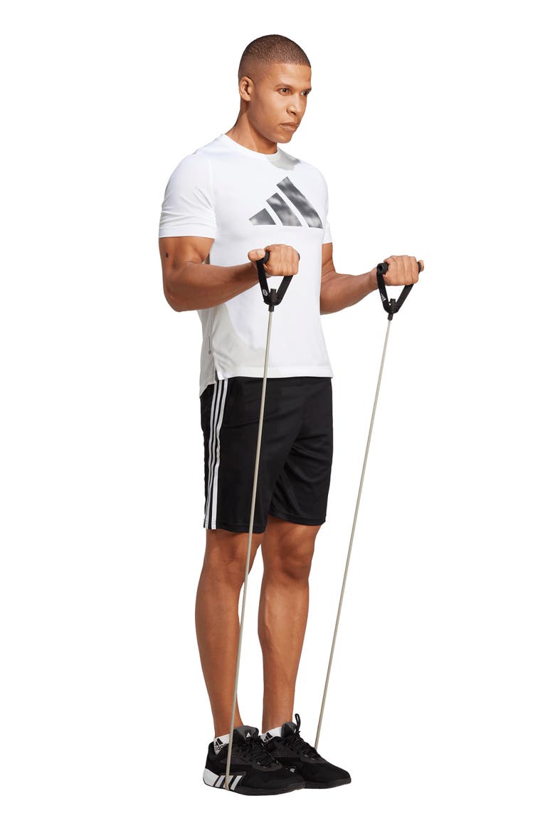 AEROREADY Training Essentials Athletic Shorts, Alternate, color, BLACK/WHIT