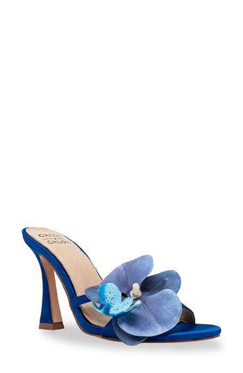 CHASE & CHLOE CHASE AND CHLOE FLOWER SLIDE SANDAL 