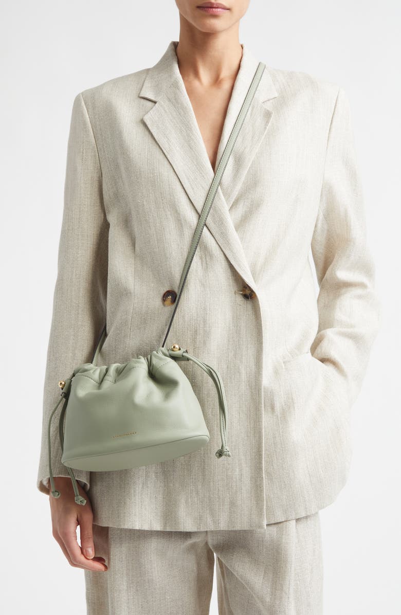 Strathberry Drawstring Crossbody Bag, Alternate, color, Library Green