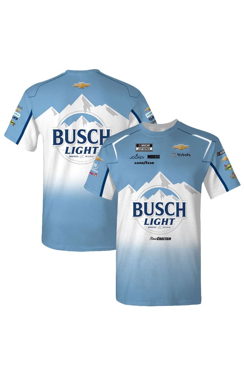 Trackhouse Racing Team Collection Men's Trackhouse Racing Team Collection Light Blue Ross Chastain Busch Light Uniform T-Shirt, Main, color, Light Blue