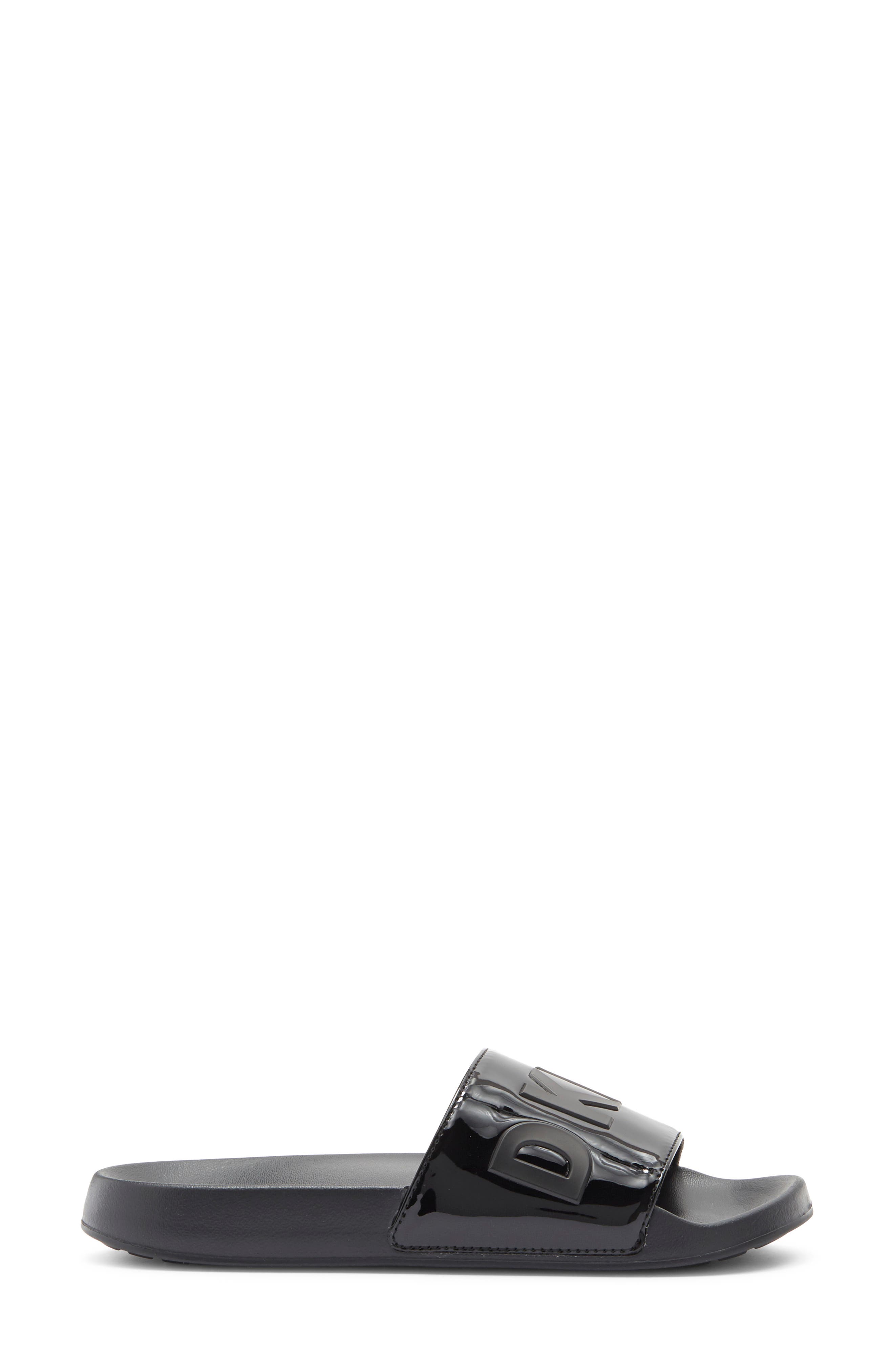 Zinna Pool Slide Sandal, Alternate, color, BLACK