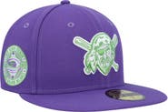 New Era Men's New Era Purple Pittsburgh Pirates Lime Side Patch 59FIFTY Fitted Hat