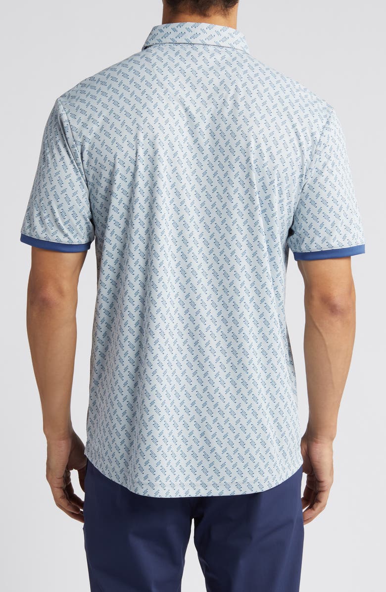 Swannies Max Golf Club Print Golf Polo, Alternate, color, Pearl-Navy