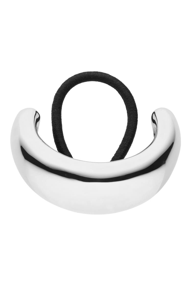 The Thea Ponytail Holder, Main, color, SILVER