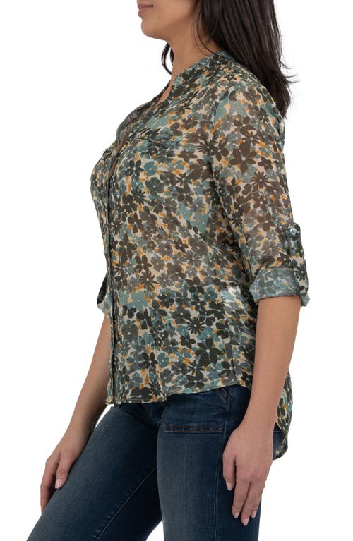 Kut From The Kloth Jasmine Chiffon Button-up Shirt