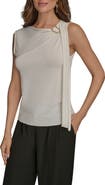 Donna Karan New York Mixed Media Sweater Tank