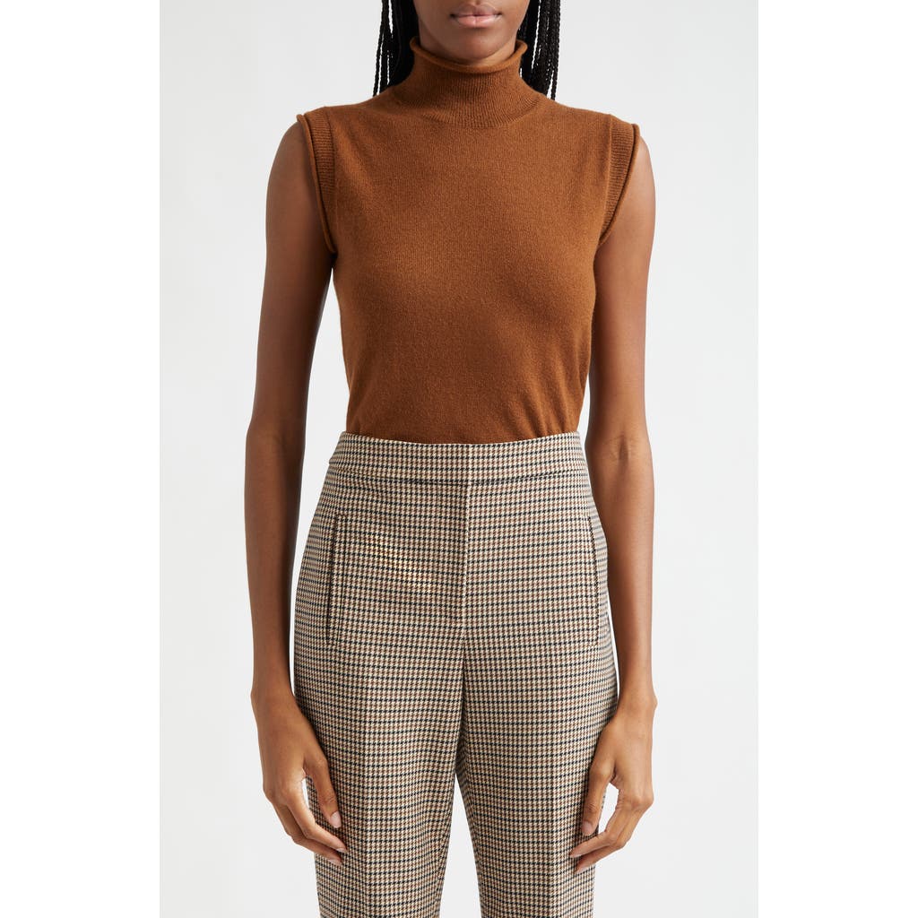 Veronica Beard Mahalia Cashmere Sweater Tank In Whisky