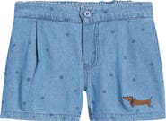 Mini Rodini Kids' Dot Denim Shorts