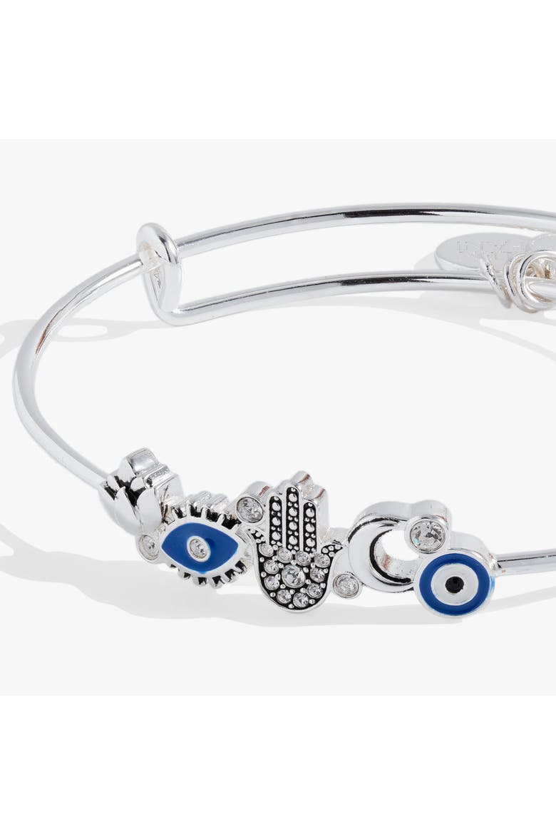 Protection Inline Bangle, Alternate, color, Silver