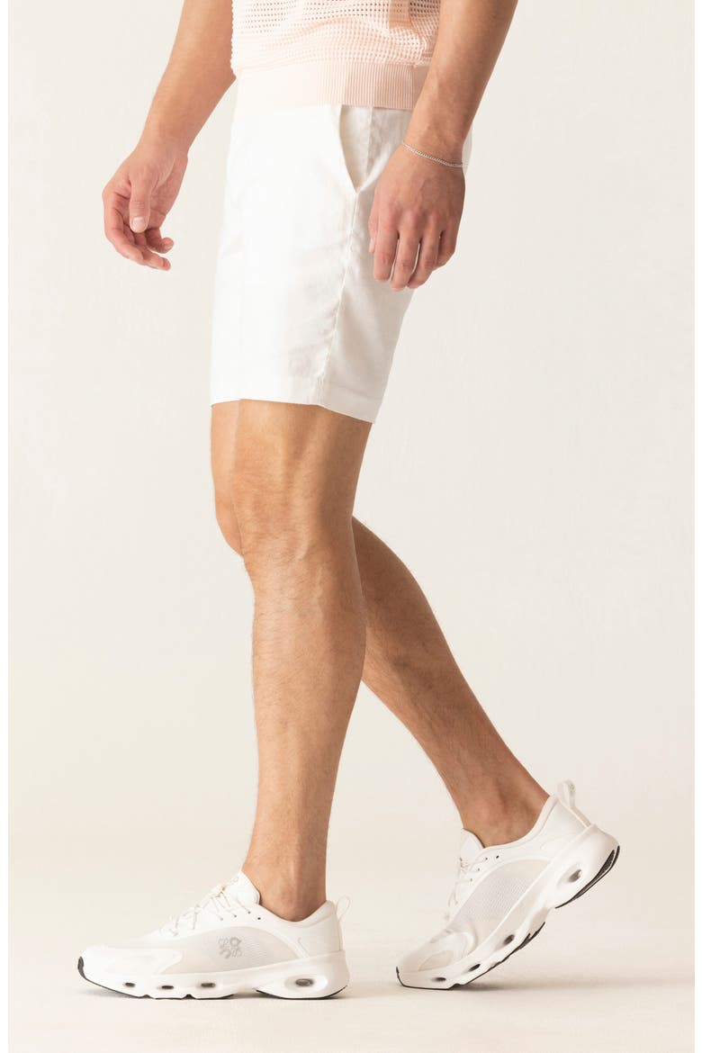 Oasis 8.5-Inch Linen Blend Bermuda Shorts, Alternate, color, WHITE