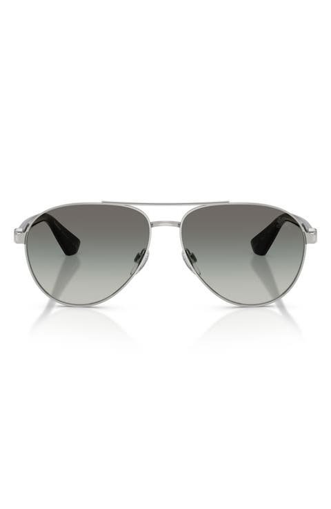 59mm Gradient Pilot Sunglasses