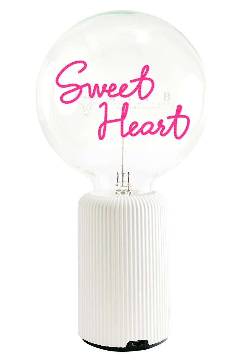 Sweet Heart Bulb Portable Table Lamp, Main, color, SWEETHEART