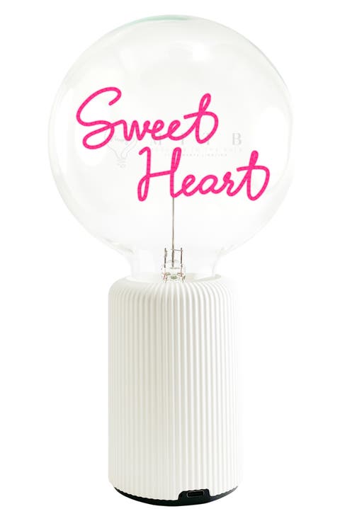 Sweet Heart Bulb Portable Table Lamp