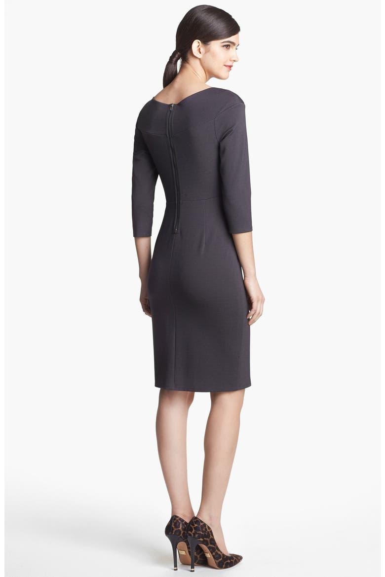 Twist Front Dress, Alternate, color, CHARCOAL