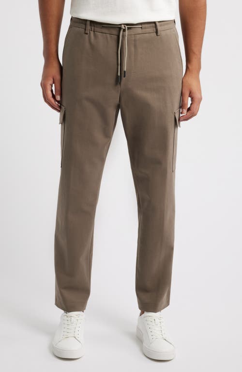 Hugo Boss Boss Pagol Stretch Cotton Drawstring Pants In Open Green