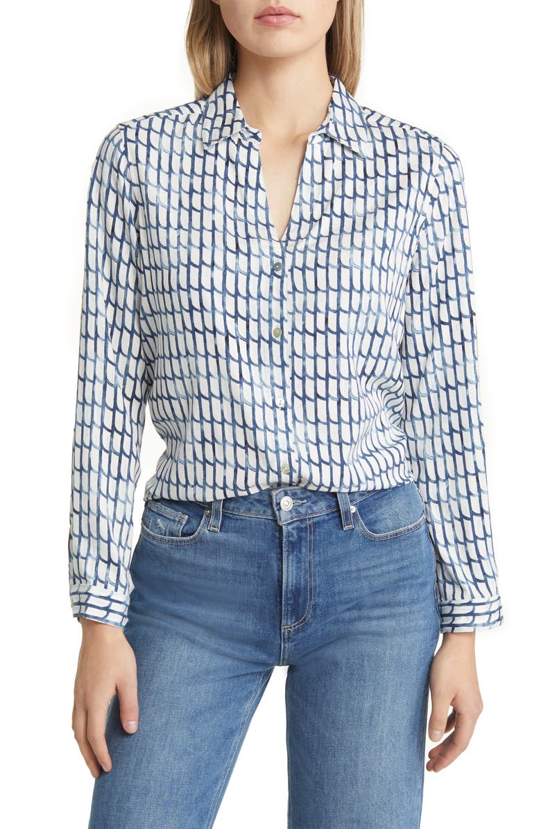 NIC+ZOE Lattice Live-In Shirt, Main, color, 