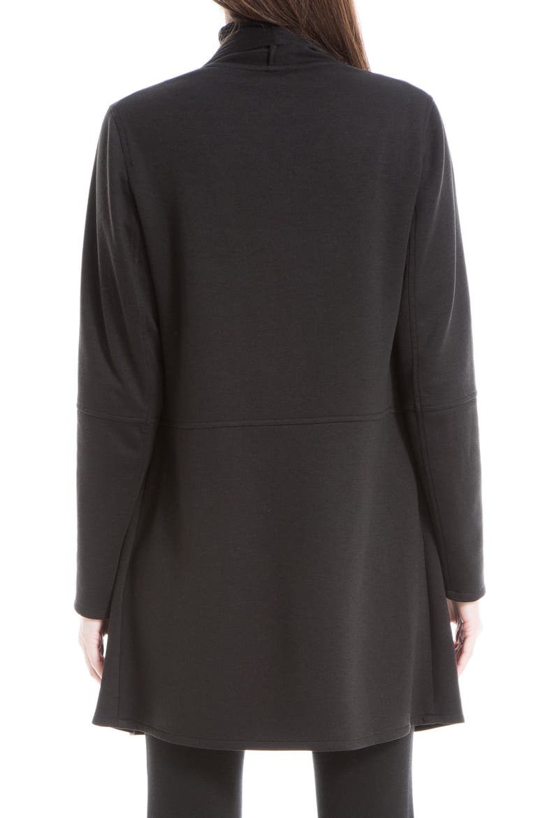 Trapunto Scuba Knit Topper, Alternate, color, BLACK