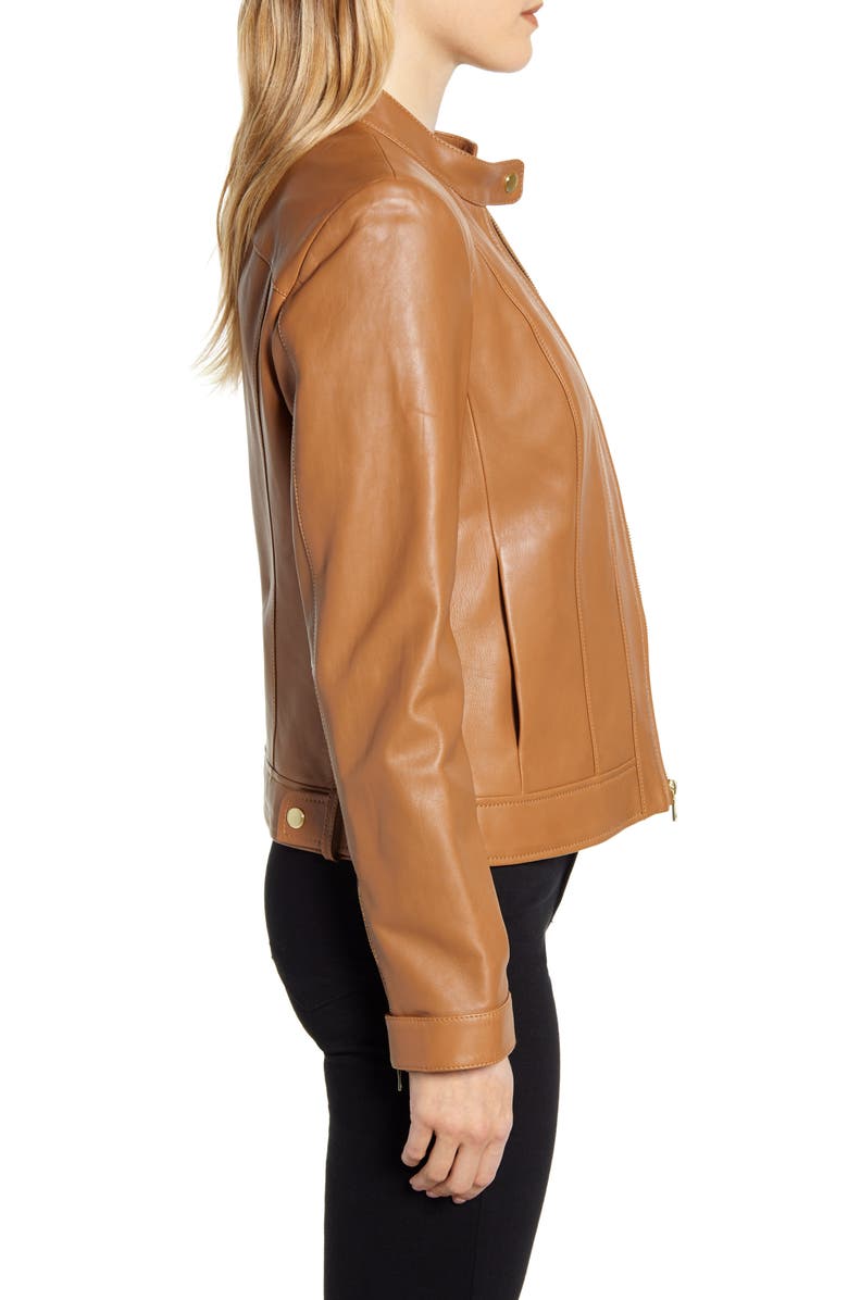 Cole Haan Signature Lambskin Leather Jacket, Alternate, color, 
