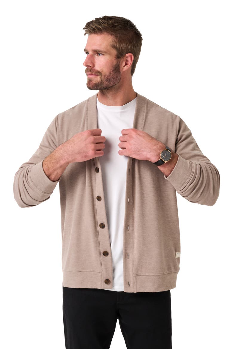 Cloud Cardigan, Alternate, color, HEATHER WEATHERED TEAK