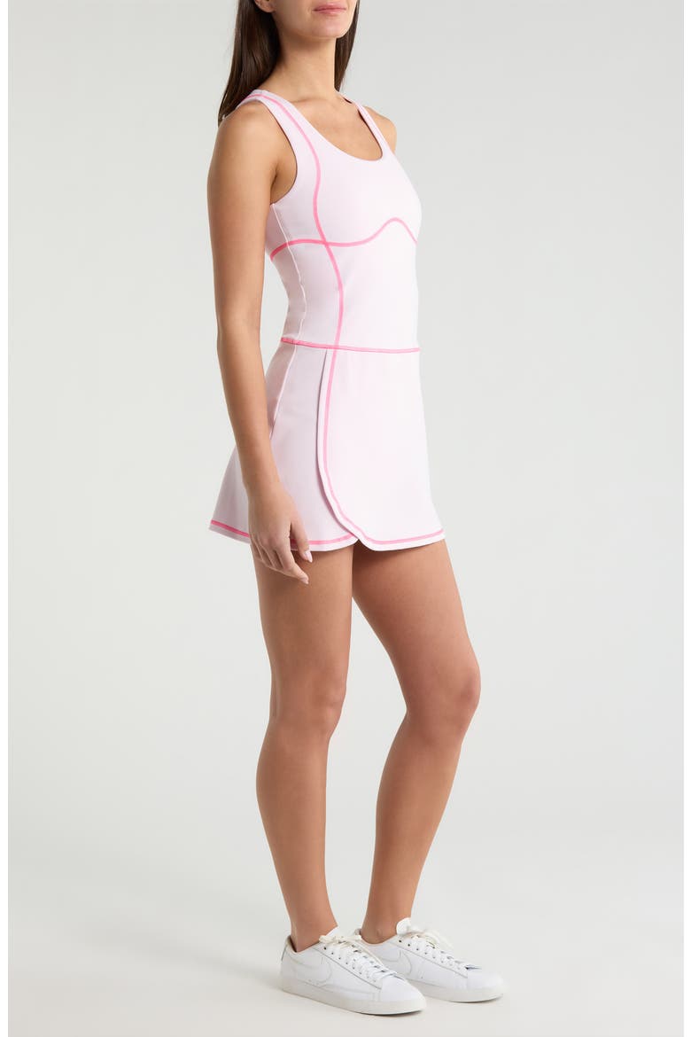 Soft Tech Sleeveless Golf Minidress, Alternate, color, BLUSH