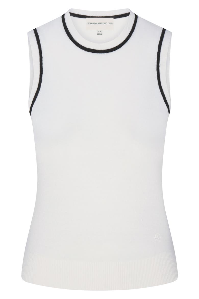Lauren Performance Wool Vest, Alternate, color, ANTIQUE WHITE/ BLACK