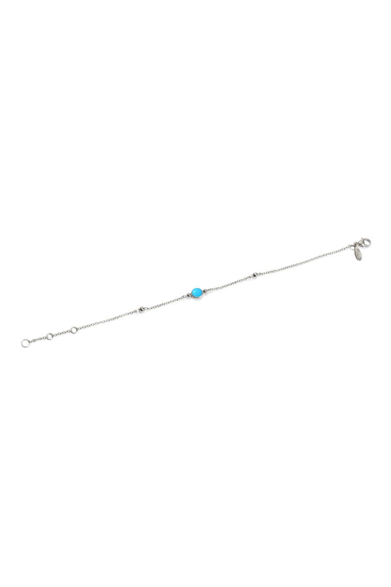 Bonheur Turquoise Bracelet, Alternate, color, SILVER