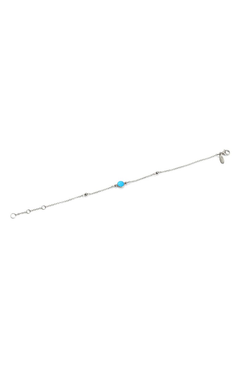 Anzie Bonheur Turquoise Bracelet, Alternate, color, Silver