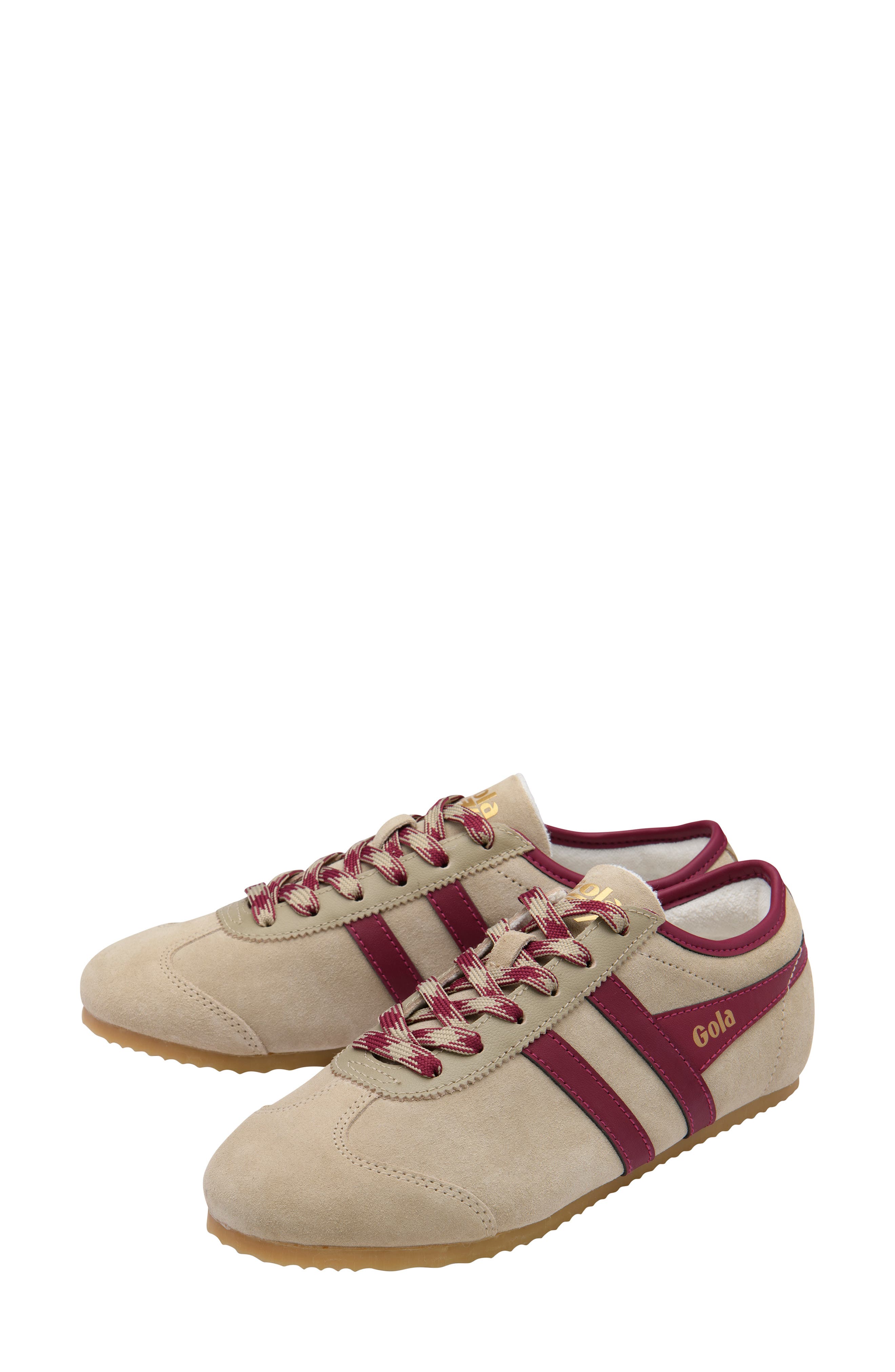 Gola Cleora Sneaker, Alternate, color, Bone/Cerise