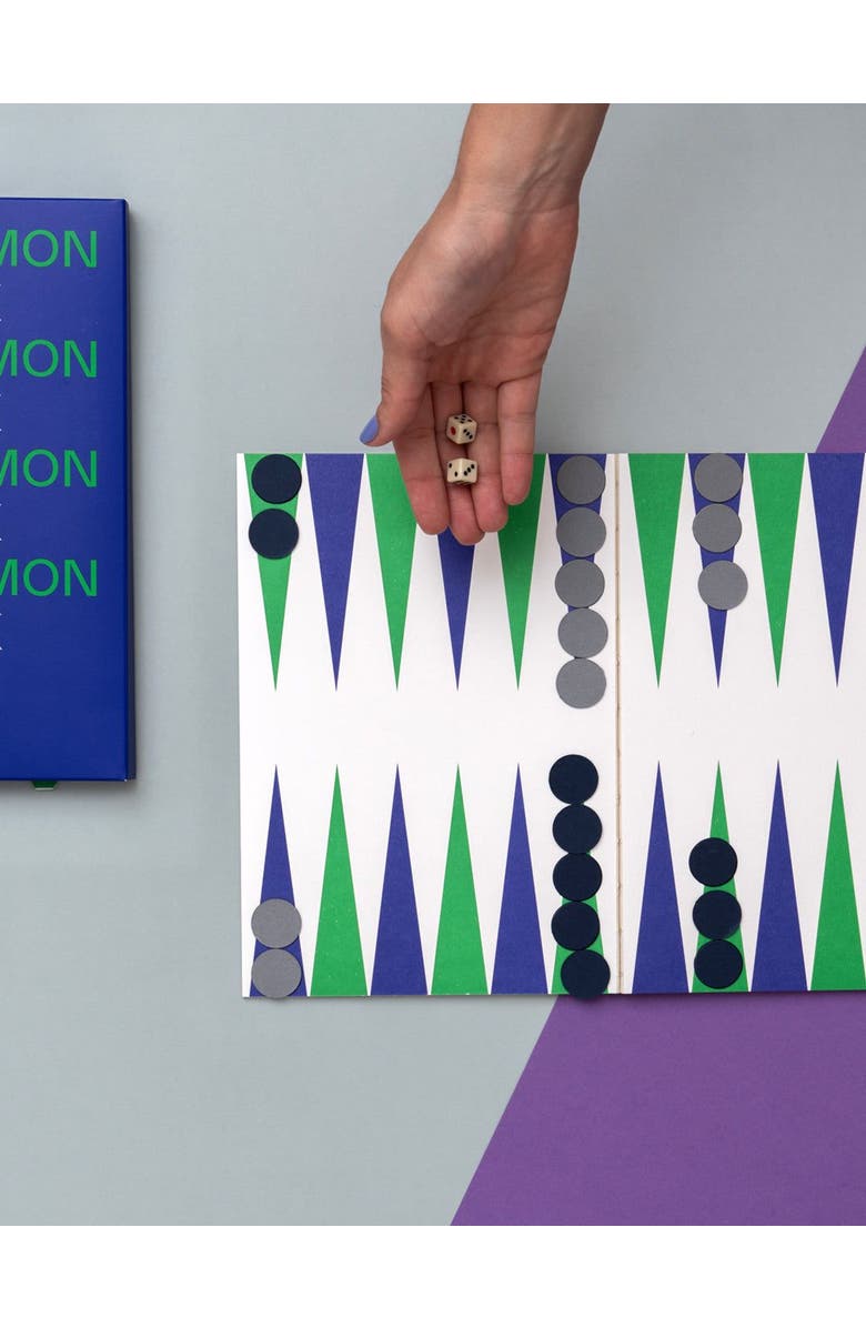 Paper Street Backgammon Notebook, Alternate, color, Blue