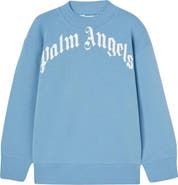 Palm Angels Kids' Curved Logo Sweatshirt