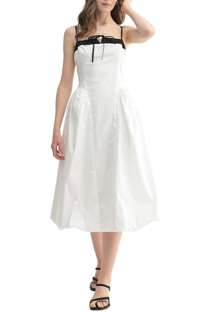 Lush Colorblock Bubble Midi Dress, Main, color,