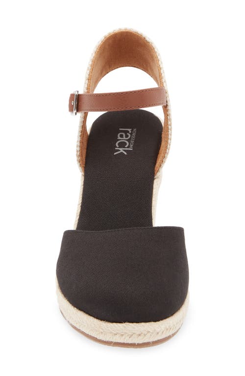 Nordstrom Rack Sonia Wedge Sandal In Black