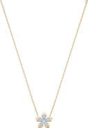 Sara Weinstock Lierre Diamond Pavé Flower Pendant Necklace
