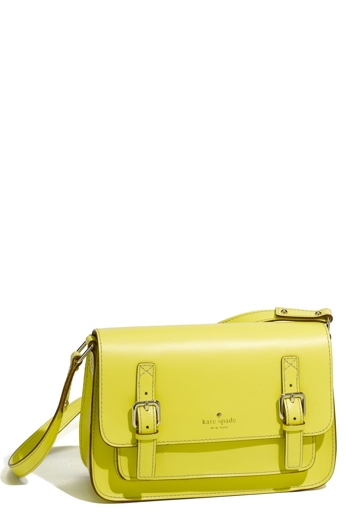 'essex scout' leather flap crossbody bag, Main, color, CITRONELLA