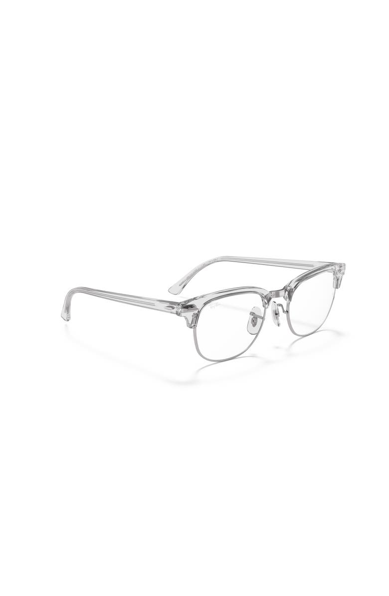 Ray-Ban 51mm Square optical glasses, Alternate, color, White