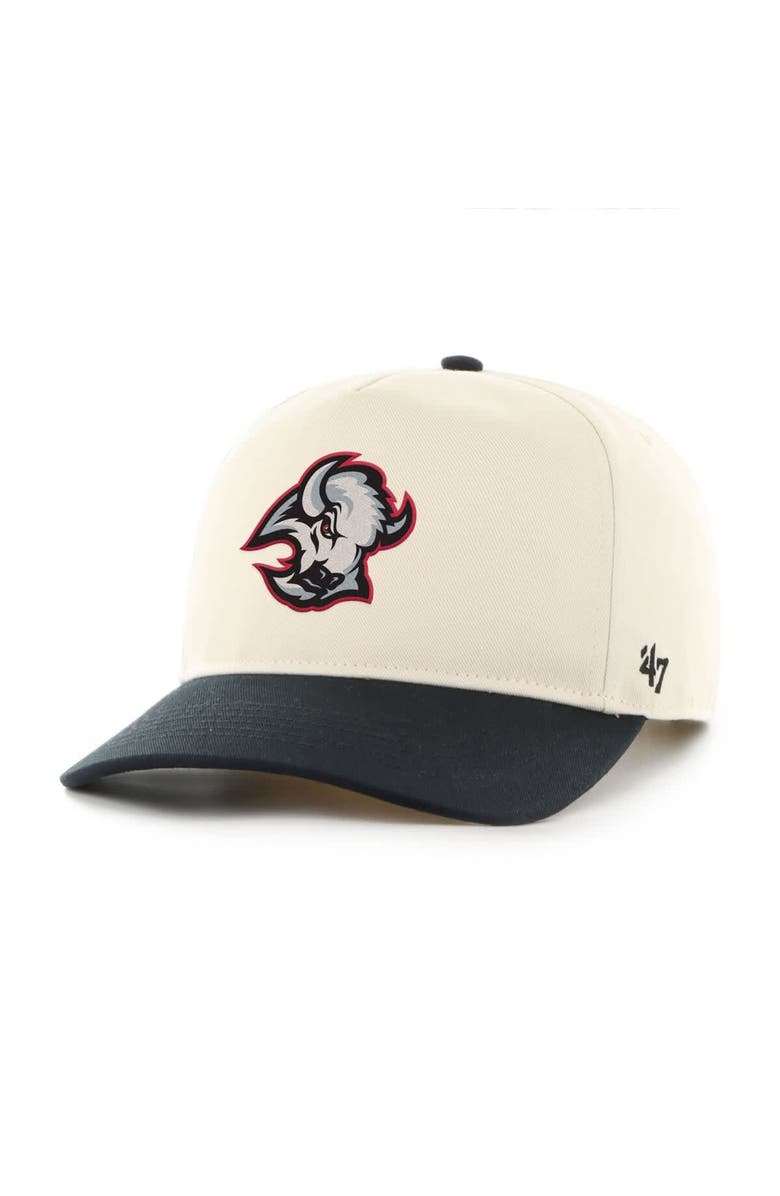 '47 Men's '47 Cream/Black Buffalo Sabres Logo 2-Tone Hitch Adjustable Hat, Main, color, Cream