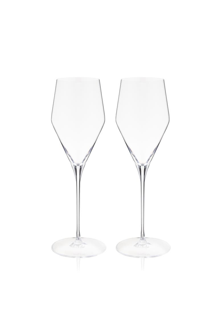 Definition Champagne Flute Glass Set of 2, Alternate, color, Clear