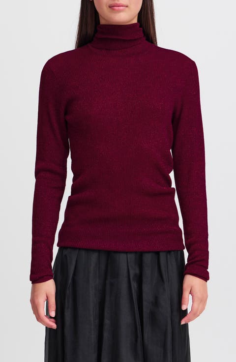 Mock Neck Rib Top