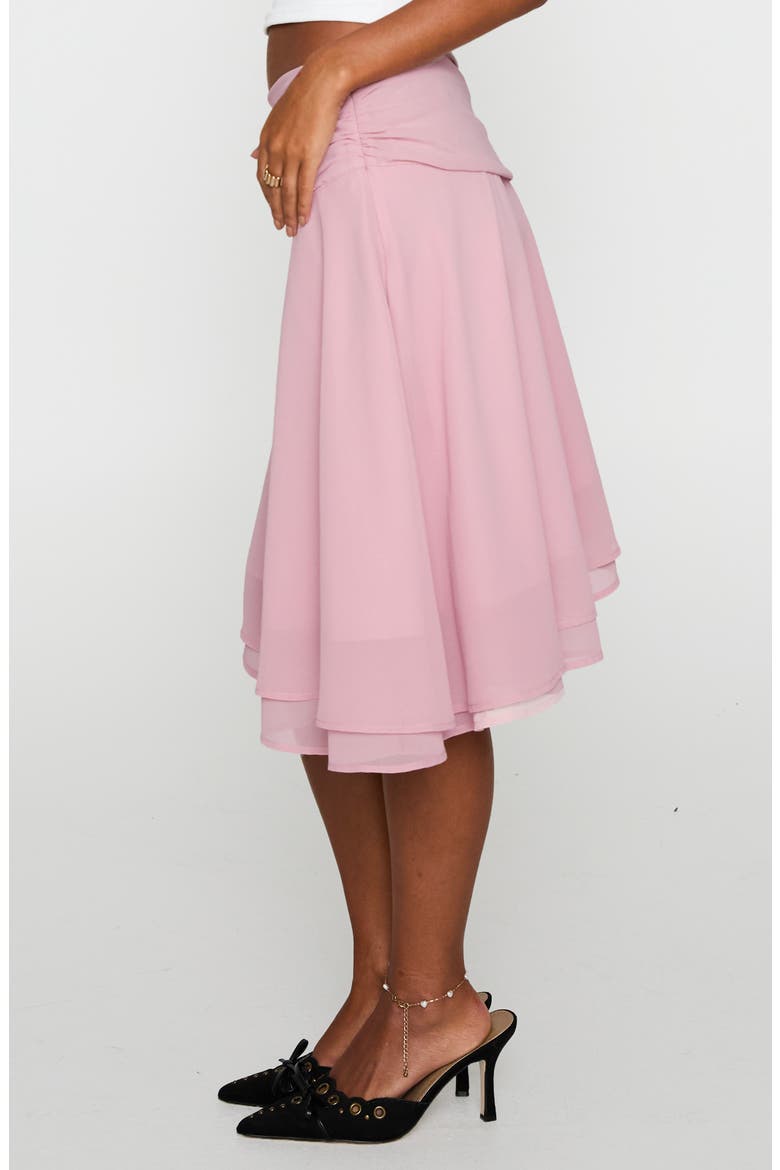 Evanescence Asymmetric Skirt, Alternate, color, PASTEL PINK