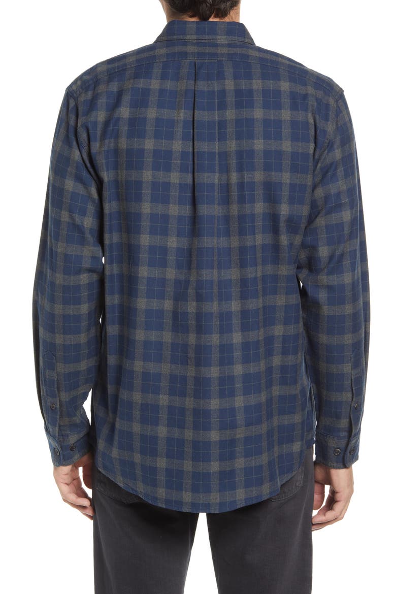 Alaskan Guide Regular Fit Twill Shirt, Alternate, color, NAVY HEATHER GREY