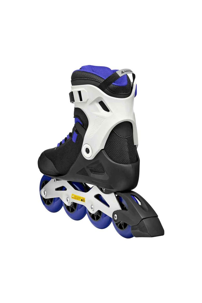 Macroblade 84 BOA Mens Inline Skates, Alternate, color, Black/Blue/Bone White