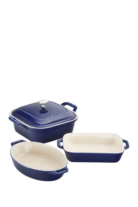 4-Piece Ceramic Baking Dish Set