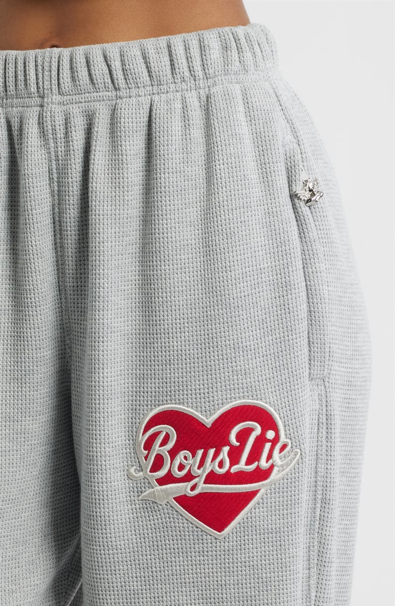 BOYS LIE Alex Signature Thermal Sweatpants, Alternate, color, Grey