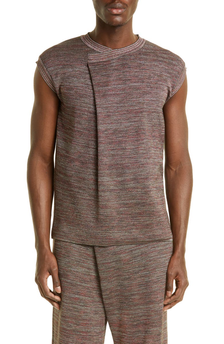 Bianca Saunders Ace Foldover Sleeveless Sweater, Main, color,