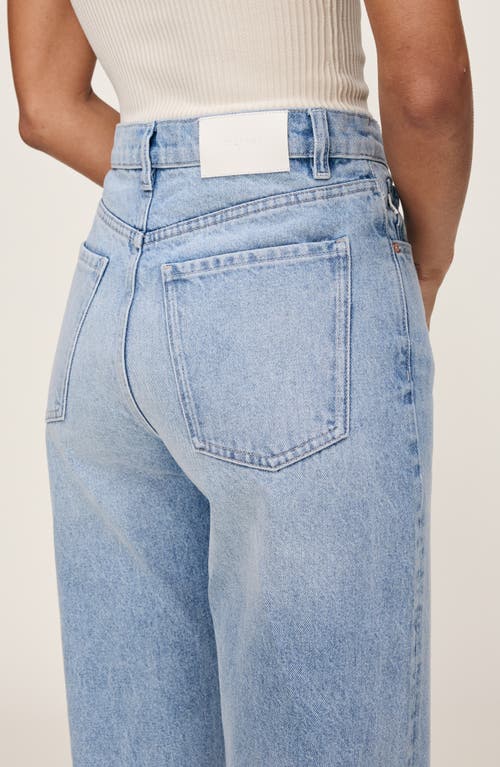Dl1961 Karmine Rigid High Rise Straight Leg Jeans In Vintage Light In Blue