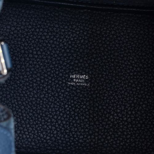 Pre-owned Hermes Hermes Picotin Lock Bag Clemence Pm In Blue