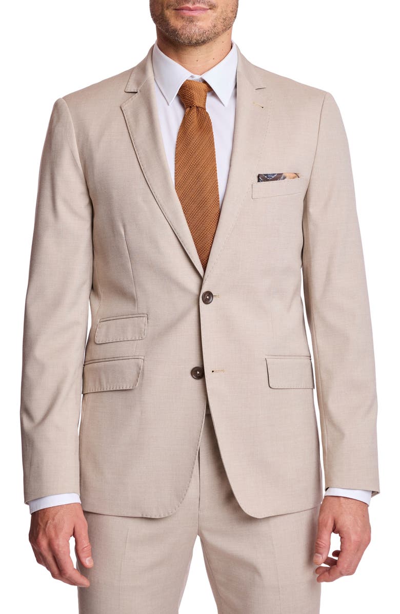 PAISLEY & GRAY Dover Slim Fit Sport Coat, Main, color, Putty Beige