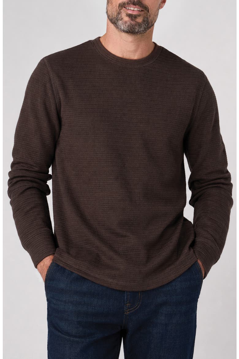 Crewneck Sweater, Main, color, BROWN