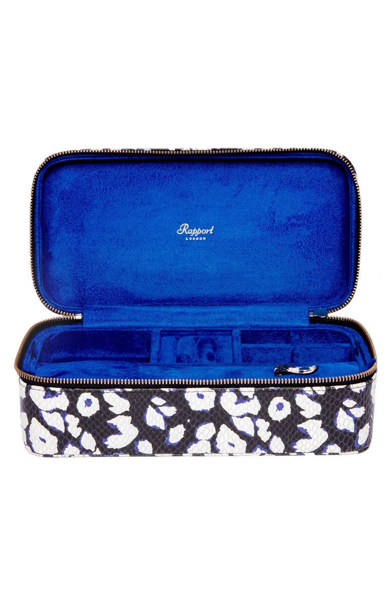 Rapport London SLOANE ZIP JEWELLERY CASE, Main, color, Blue