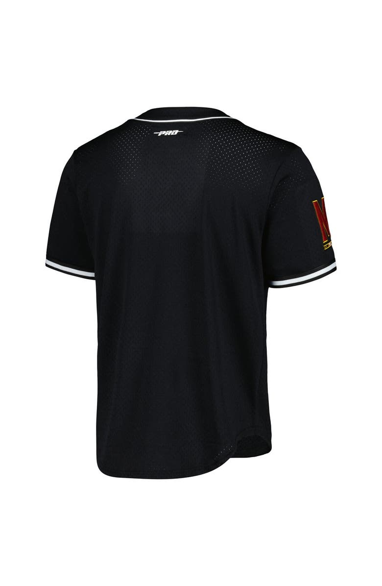 PRO STANDARD Men's Pro Standard Black Maryland Terrapins Mesh Full-Button Replica Baseball Jersey, Alternate, color, Black